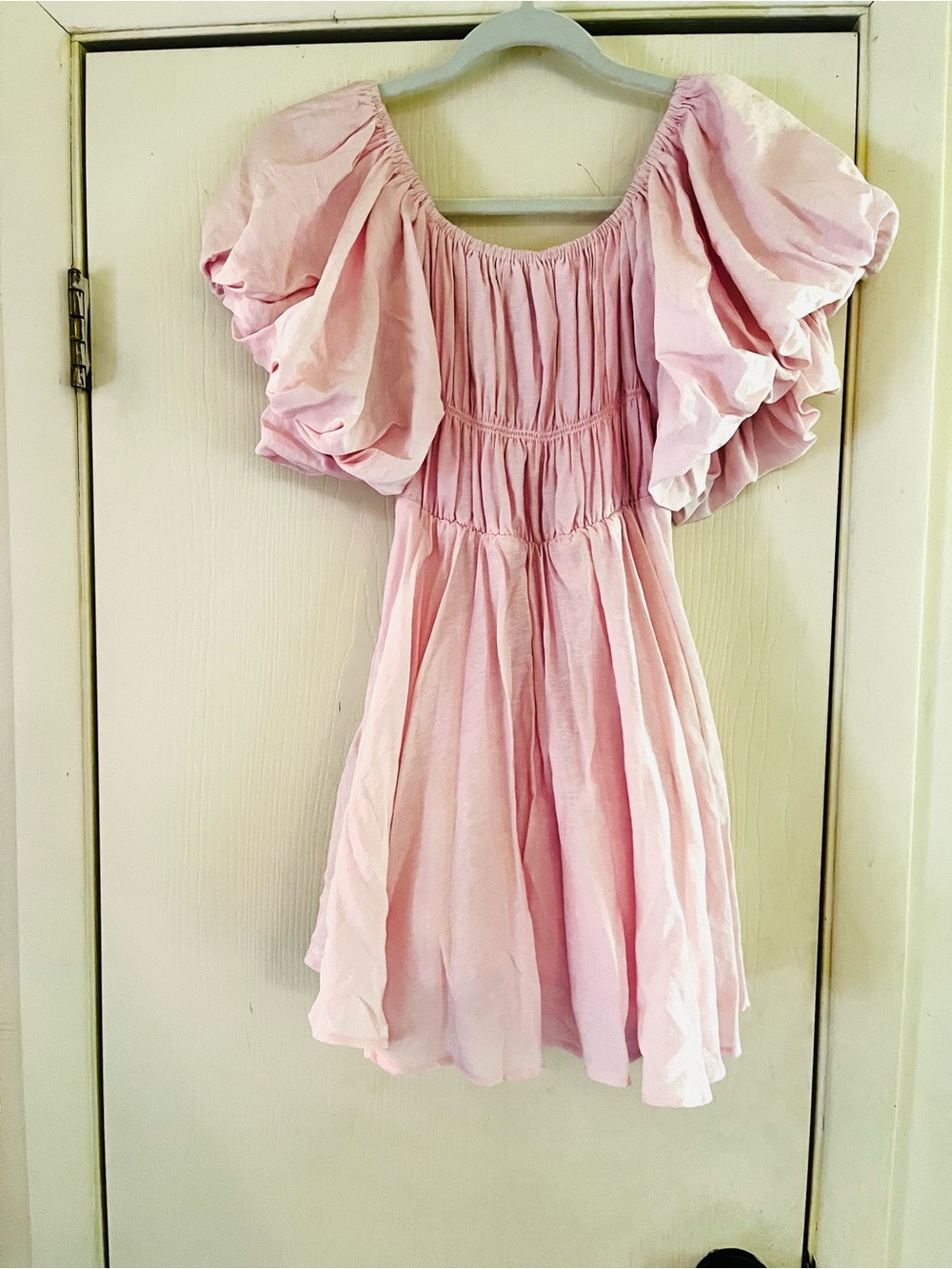 Princess Polly Milkmaid Boho Western Fairy Festival Pink Babydoll Mini Dress 4